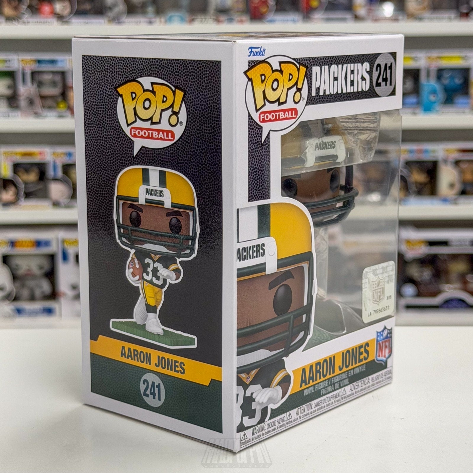 Funko Pop NFL Football Green Bay Packers Aaron Jones 241 Running Back Toy Figure