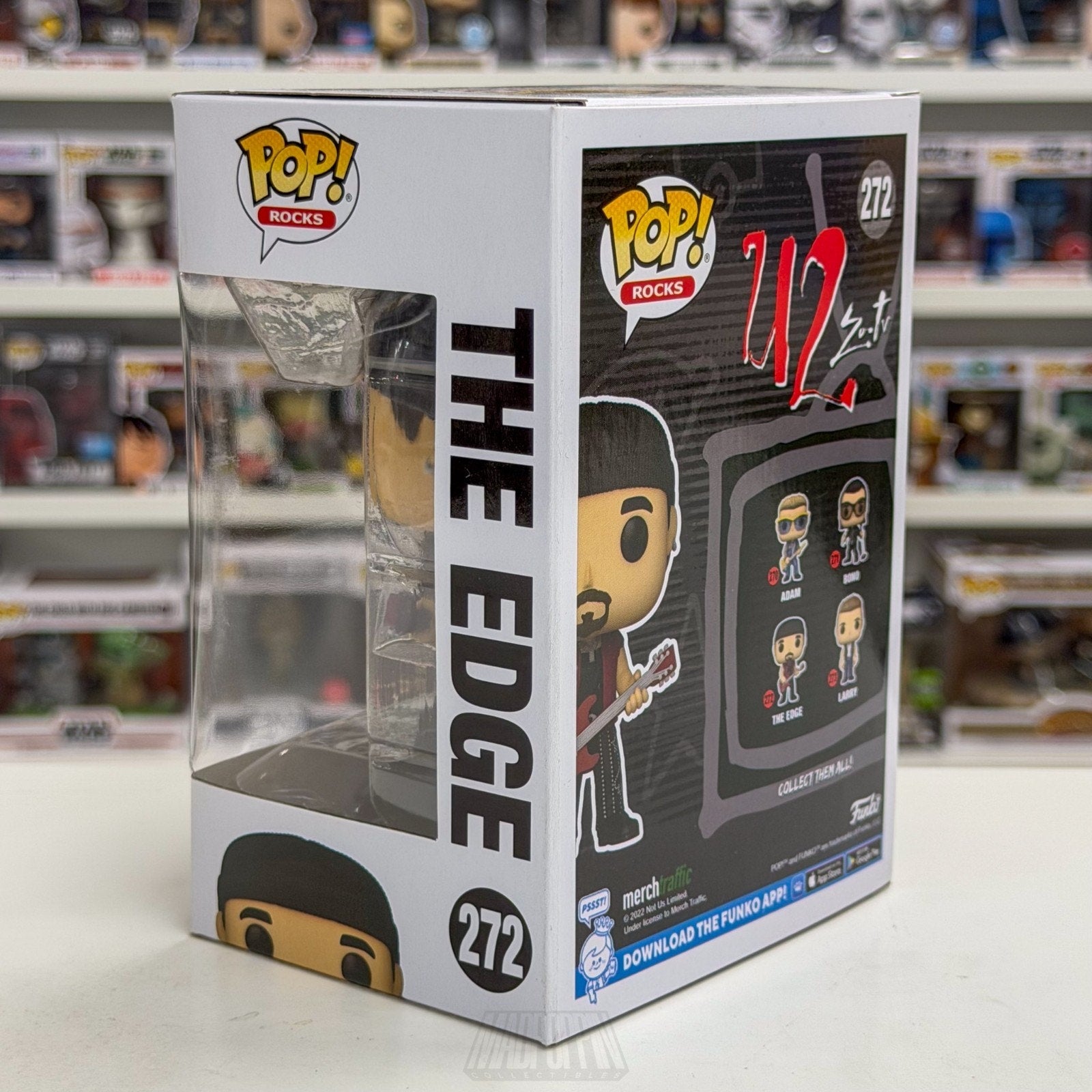 Funko Pop Rocks U2 Zoo TV Edge 272 Alternative Dublin Irish Band Vinyl Figure