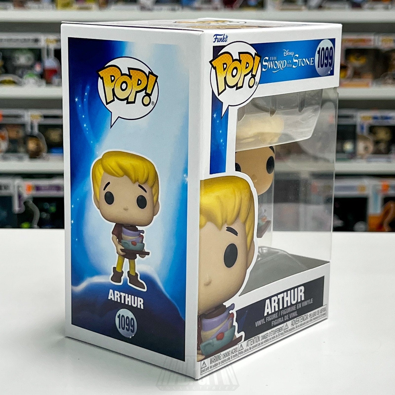 Funko Pop Disney Sword in the Stone Arthur Pendragon 1099 King Excalibur Figure