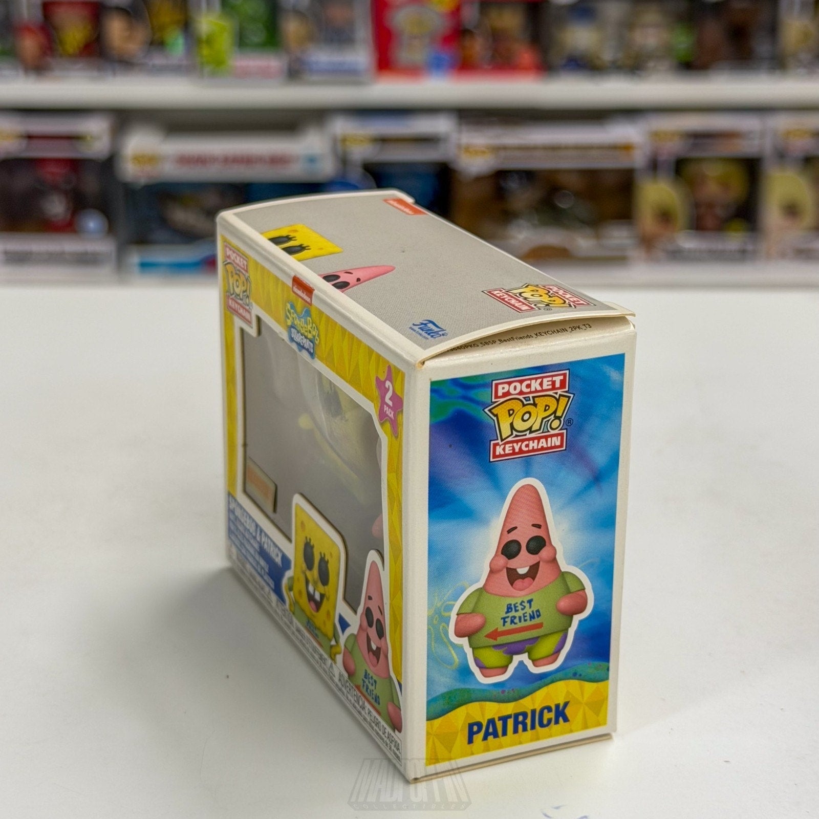Funko Pocket Pop Keychain Spongebob Patrick BoxLunch 2 Pack Nickelodeon Cartoon