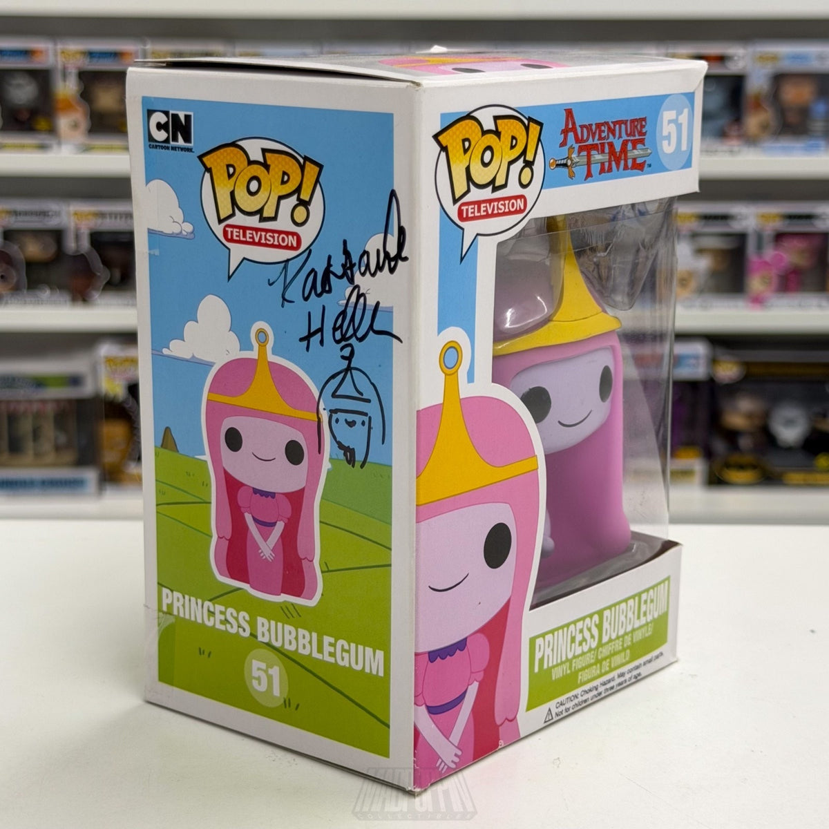 Funko Pop TV Adventure Time Princess Bubblegum Auto Kassandra Heller 51 Figure