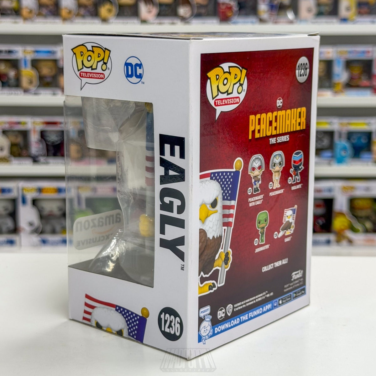 Funko Pop TV Peacemaker Eagly Flocked Amazon 1236 Sidekick Toy Bird Vinyl Figure