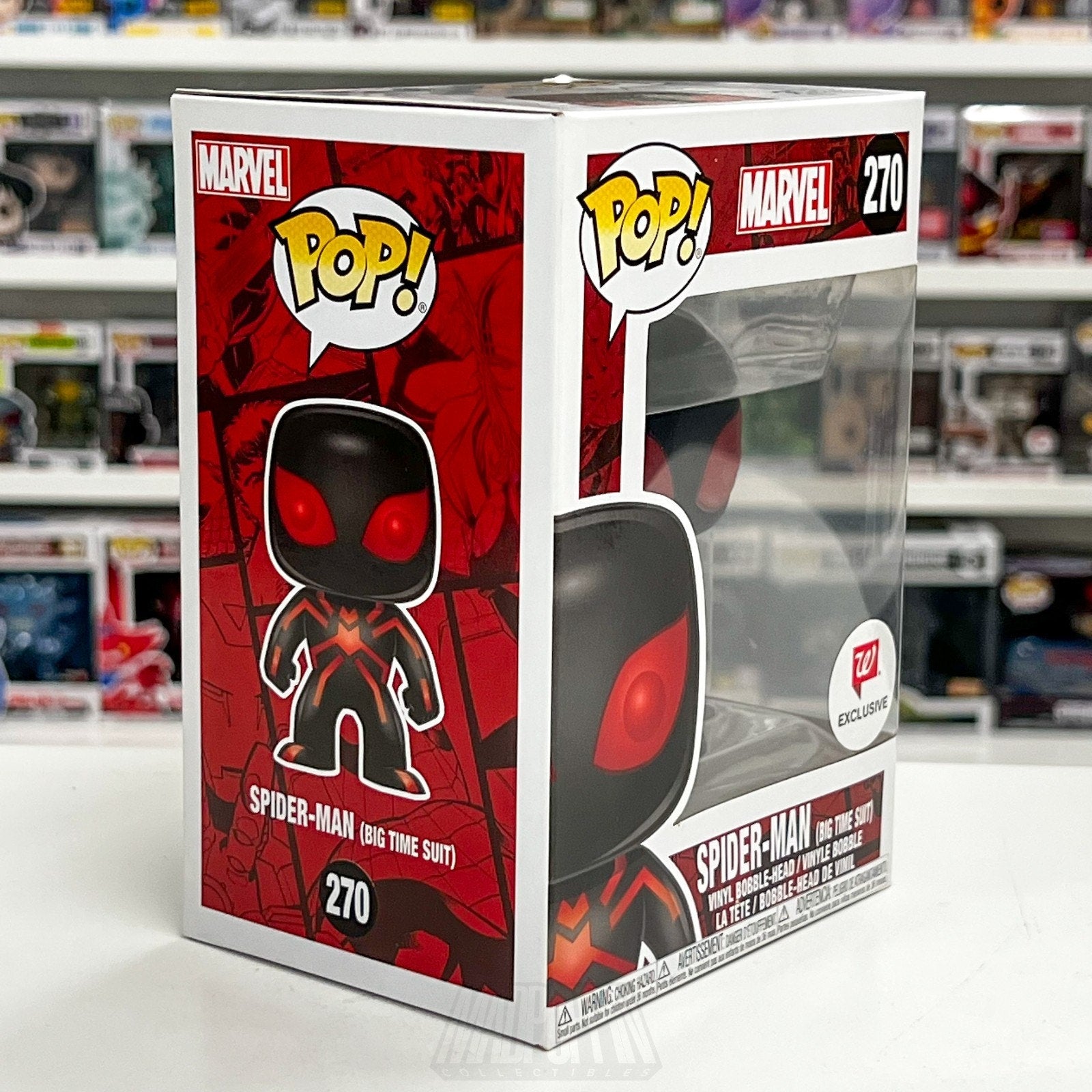 Funko Pop Marvel Spider-Man Big-Time Suit Walgreens 270 Peter Parker Toy Figure