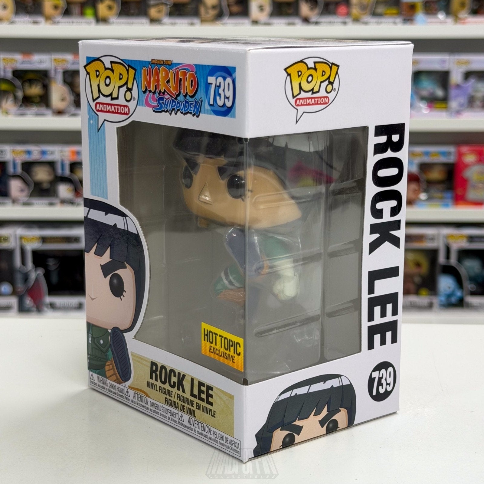 Funko Pop Anime Naruto Rock Lee Hot Topic 739 Vinyl Figure
