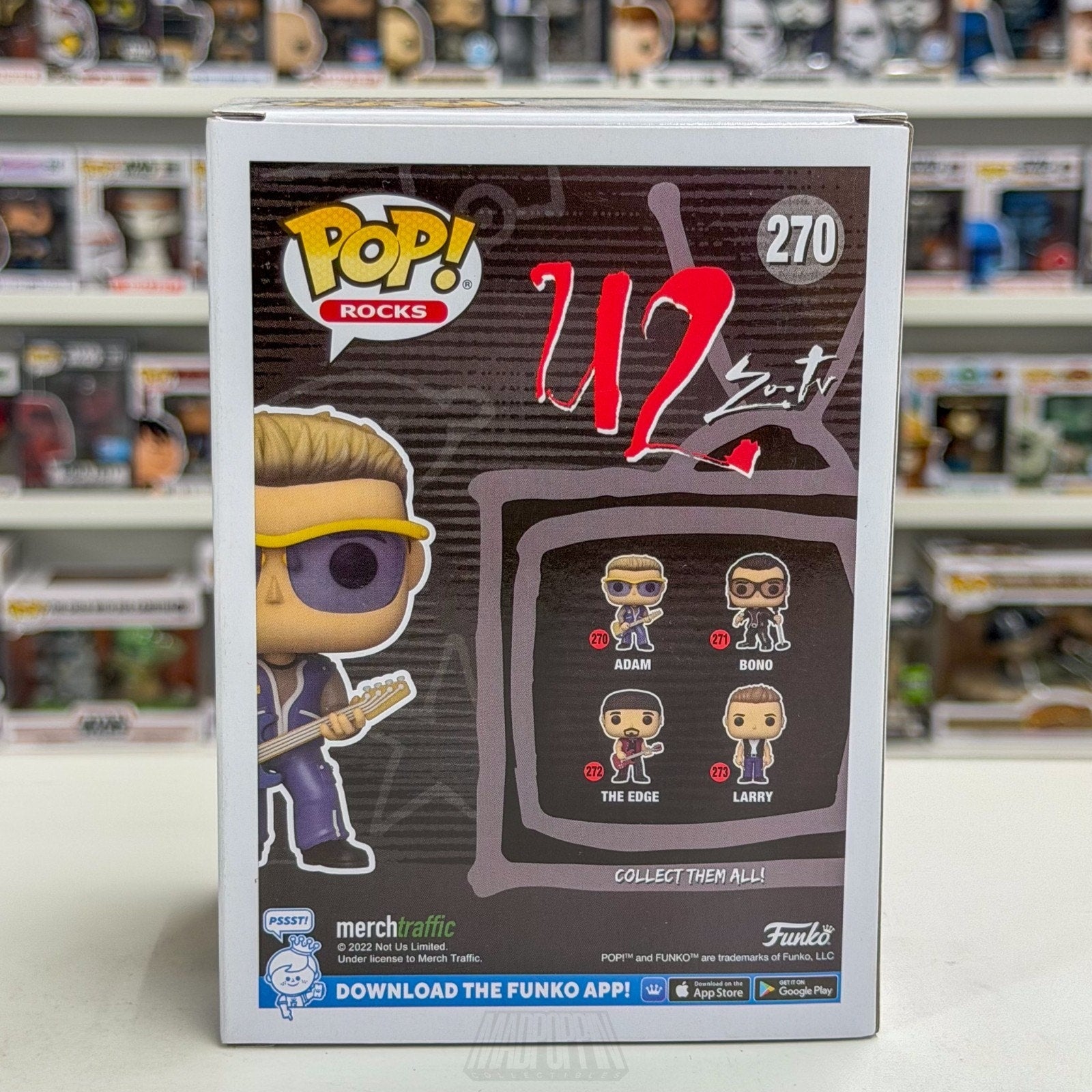 Funko Pop Rocks U2 Zoo TV Adam Clayton 270 Alternative Irish Band Vinyl Figure