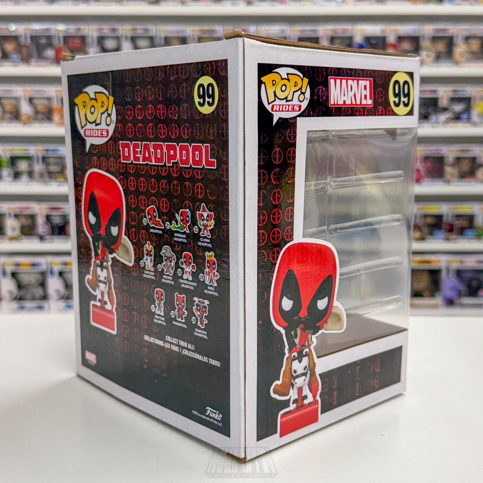 Funko Pop Rides Marvel Sheriff Deadpool Riding Horsey Exclusive 99 Vinyl Figure