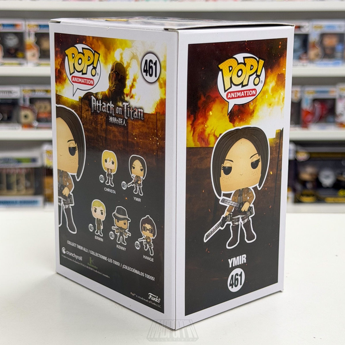 Funko Pop Anime Attack on Titan Ymir 461 Auto Elizabeth Maxwell JSA Vinyl Figure