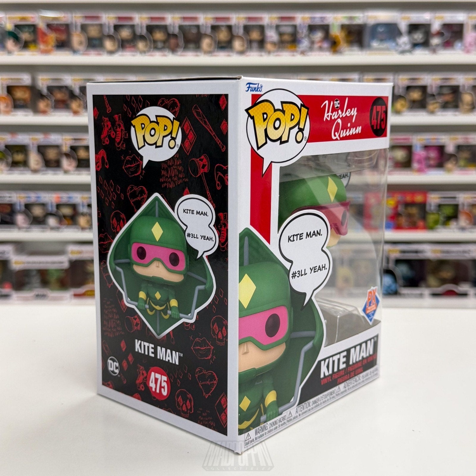 Funko Pop DC Harley Quinn Kite Man PX Previews 475 Supervillain Toy Vinyl Figure