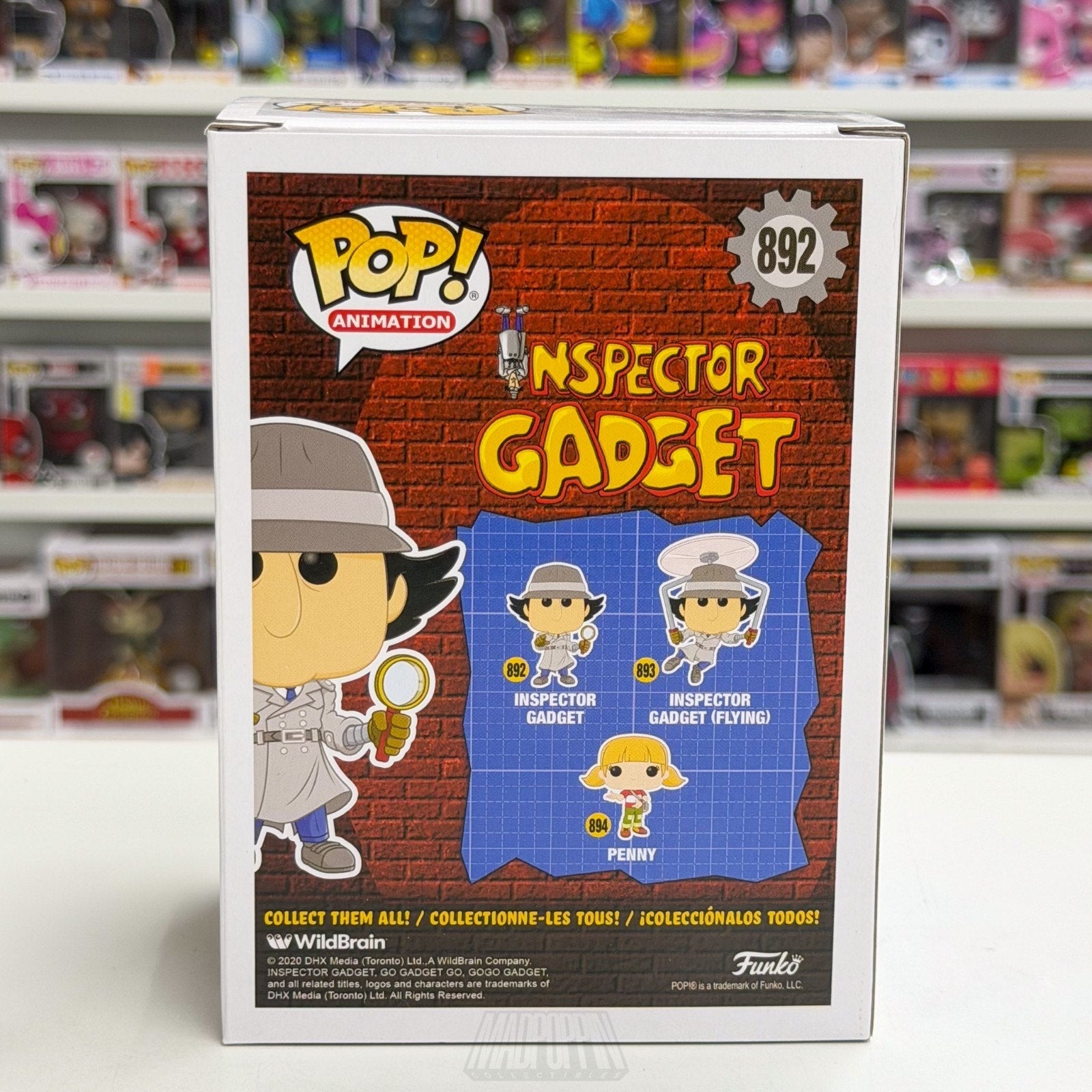 Funko Pop Animation Inspector Gadget w/Magnifying Glass 892 Cyborg Vinyl Figure