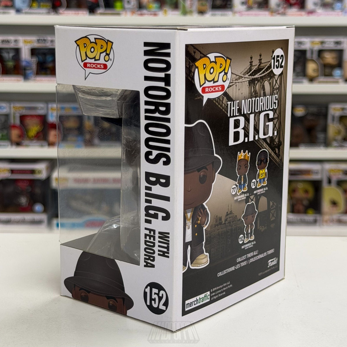 Funko Pop Rocks Notorious B.I.G. w/Fedora 152 Music Rap Hip Hop NYC Vinyl Figure