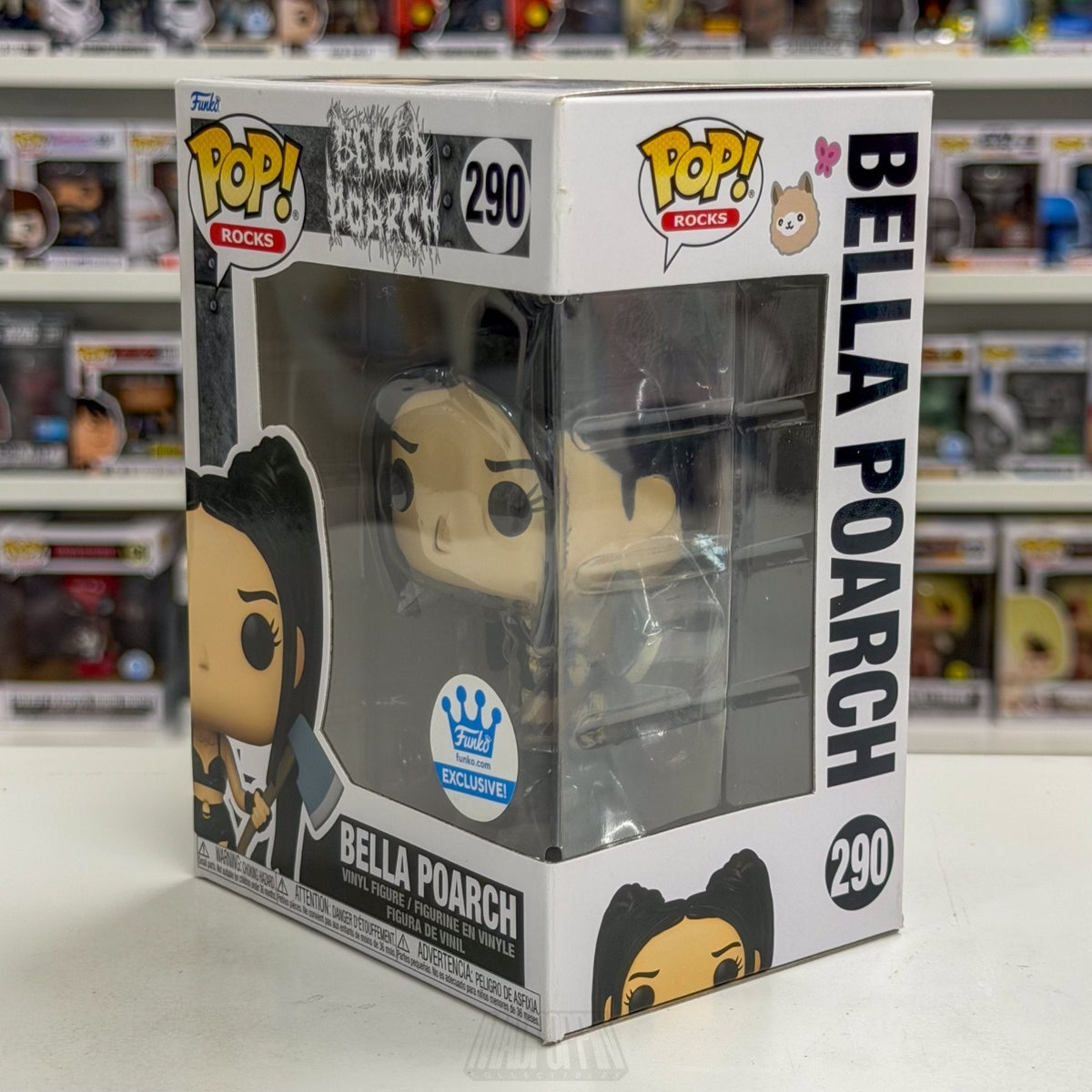 Funko Pop Rocks Bella Poarch w/Axe Exclusive 290 Social TikTok Toy Vinyl Figure