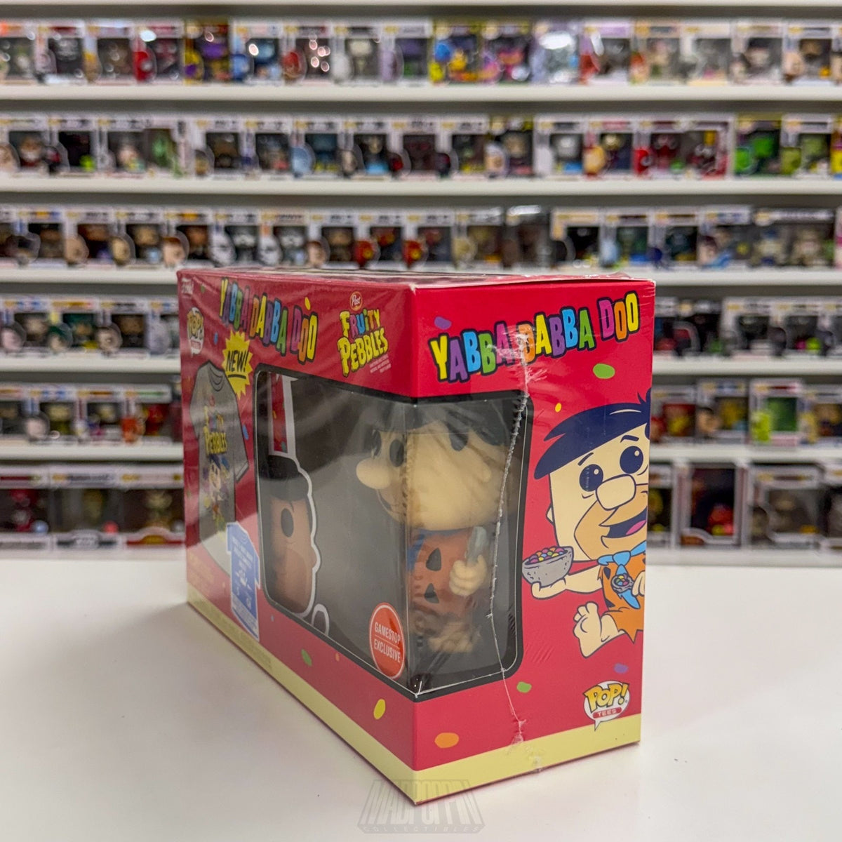 Funko Pop Animation Fred Flintstone w/Spoon Small Tee GameStop 146 Vinyl Figure