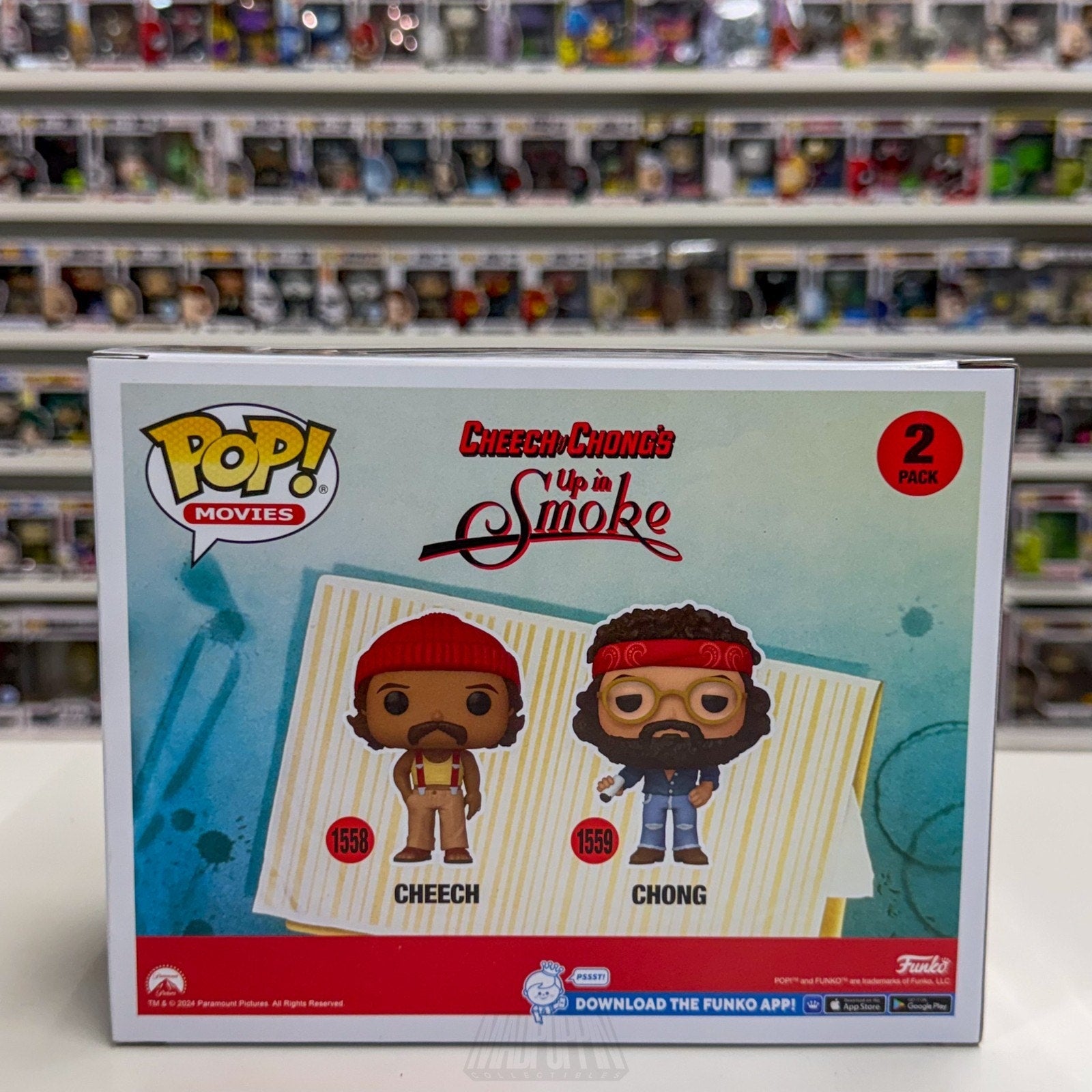 Funko Pop Movies Up In Smoke Cheech & Chong 2 Specialty Series Pack Vinyl Figure