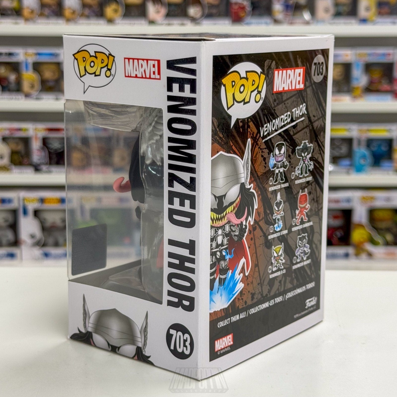Funko Pop Marvel Venomized Thor Chalice Collectibles 703 Symbiote Vinyl Figure