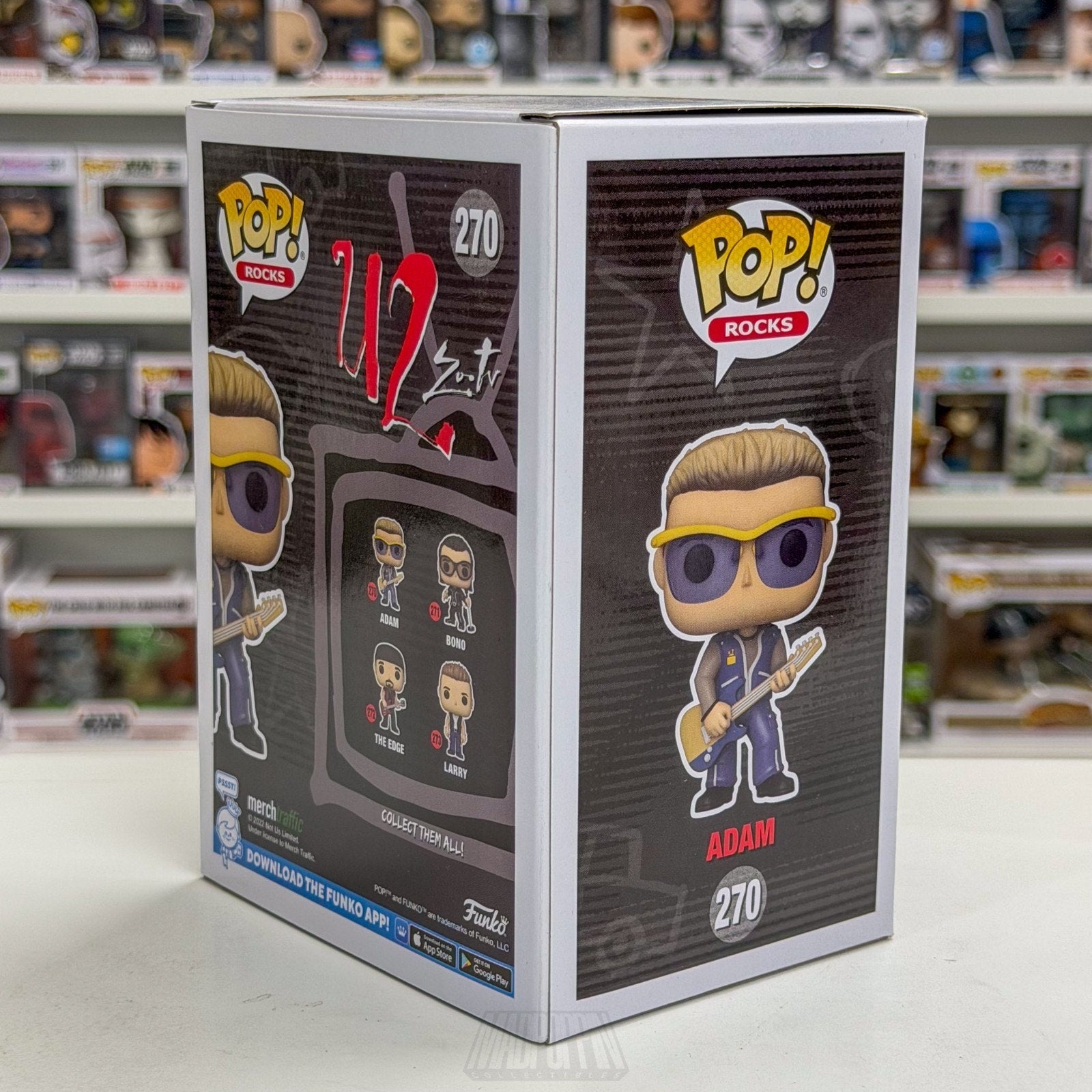 Funko Pop Rocks U2 Zoo TV Adam Clayton 270 Alternative Irish Band Vinyl Figure