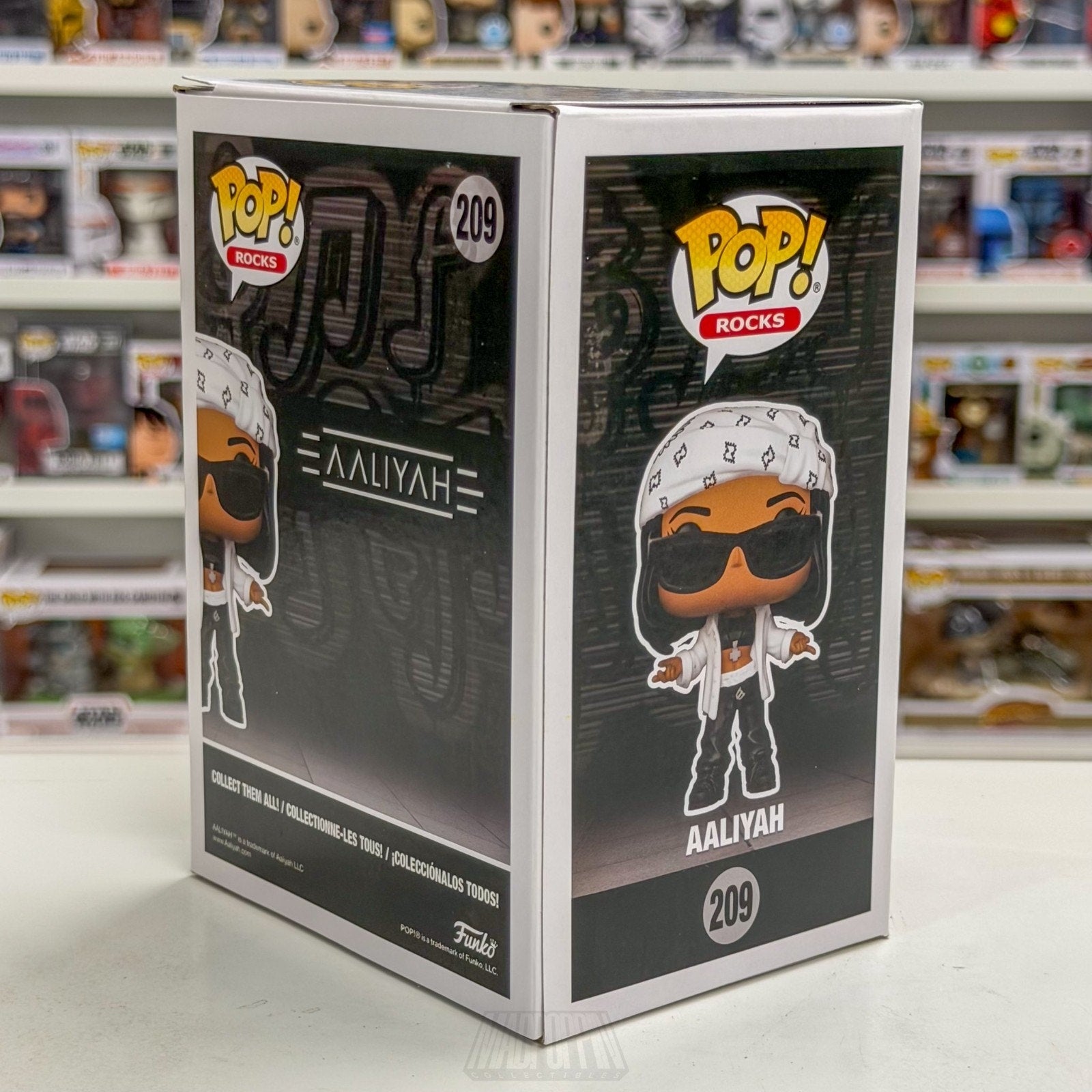 Funko Pop Rocks Aaliyah 209 Princess of R&B Singer Music MTV Toy Vinyl Figure