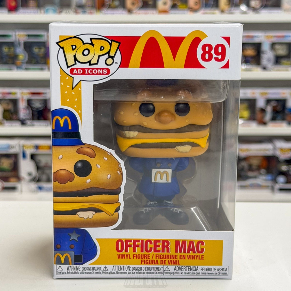 Funko Pop Ad Icons McDonalds Officer Mac 89 Fast Food Burger Toy Vinyl Figure