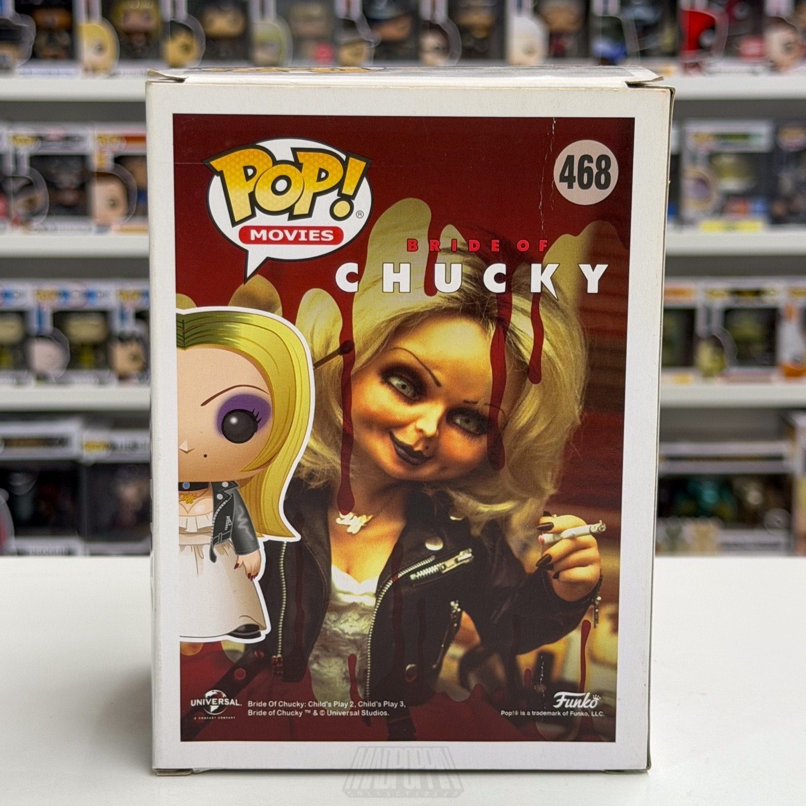 Funko Pop Movies Bride of Chucky Tiffany 468 Horror Childs Play Toy Vinyl Figure