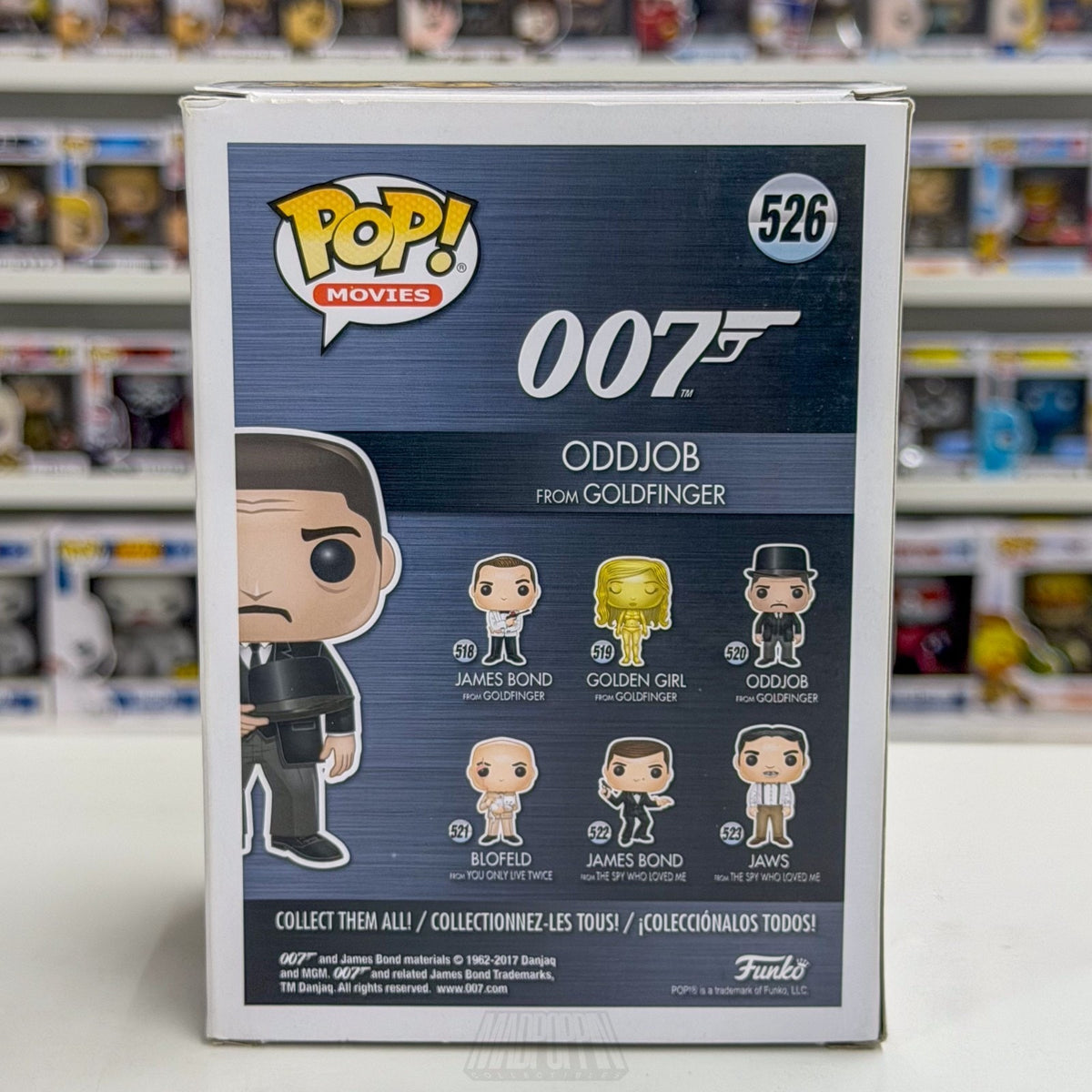 Funko Pop Movies 007 Oddjob Goldfinger Throwing Hat Target 526 Toy Vinyl Figure