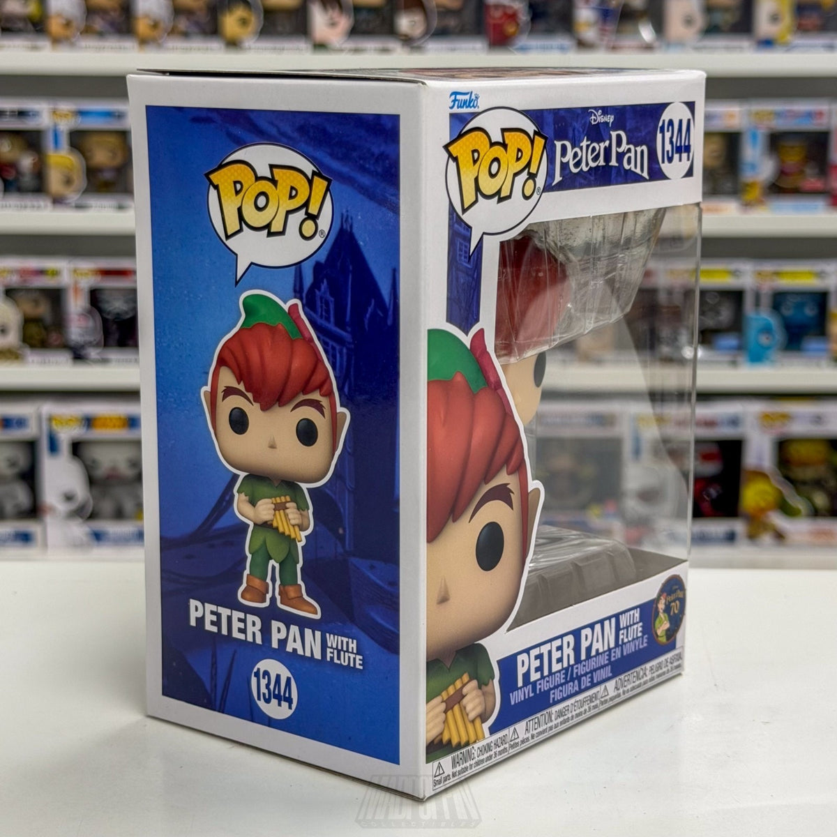 Funko Pop Disney Peter Pan w/Flute 1344 Never Land Pirates Fantasy Vinyl Figure
