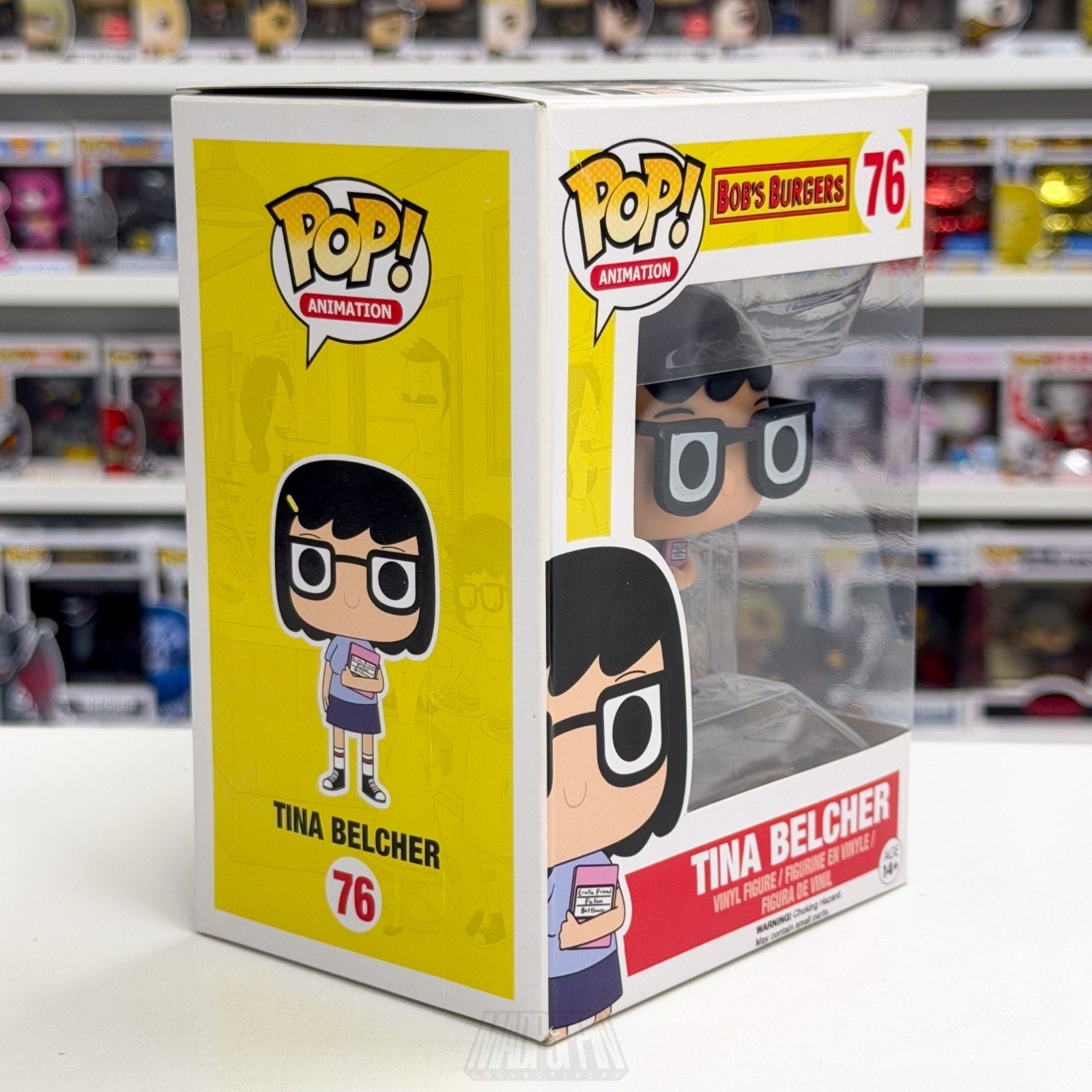 Funko Pop Animation Bobs Burgers Tina Belcher 76 Sitcom New Jersey Vinyl Figure