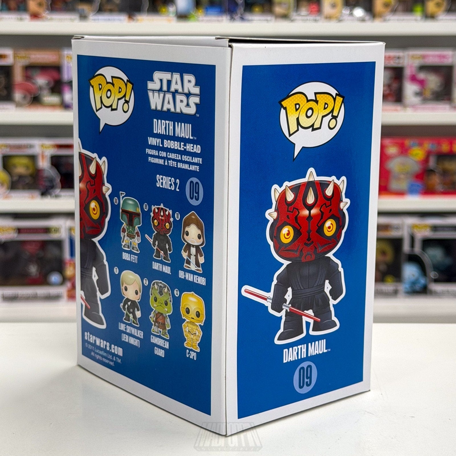 Funko Pop Star Wars Darth Maul Blue Box 09 Sith Lord Dark Side Toy Vinyl Figure