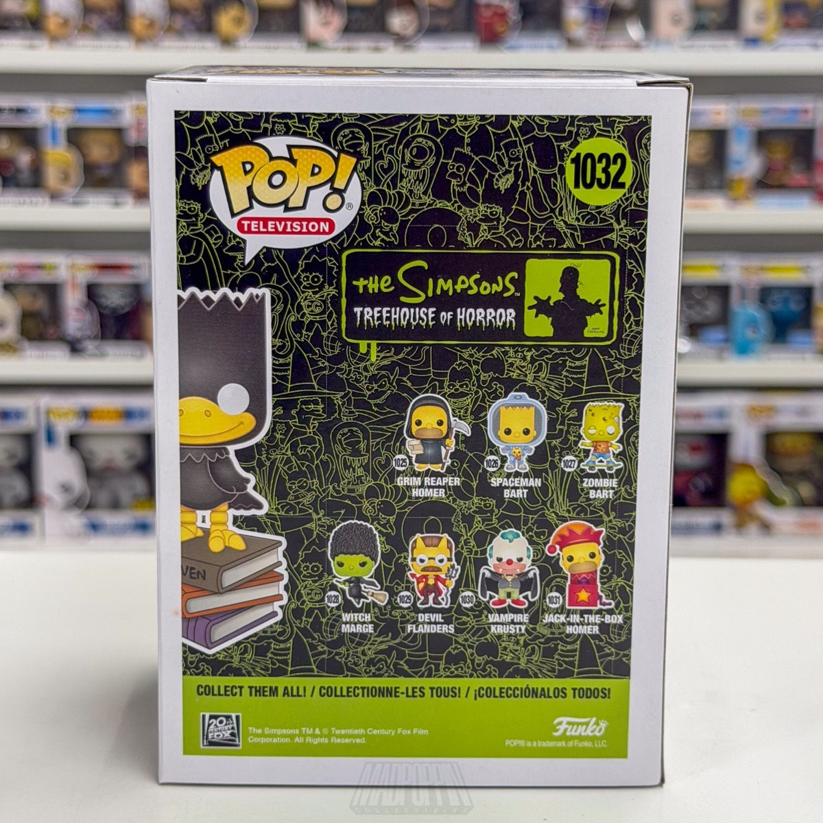 Funko Pop Simpsons Treehouse of Horror Raven Bart BoxLunch 1032 Toy Vinyl Figure