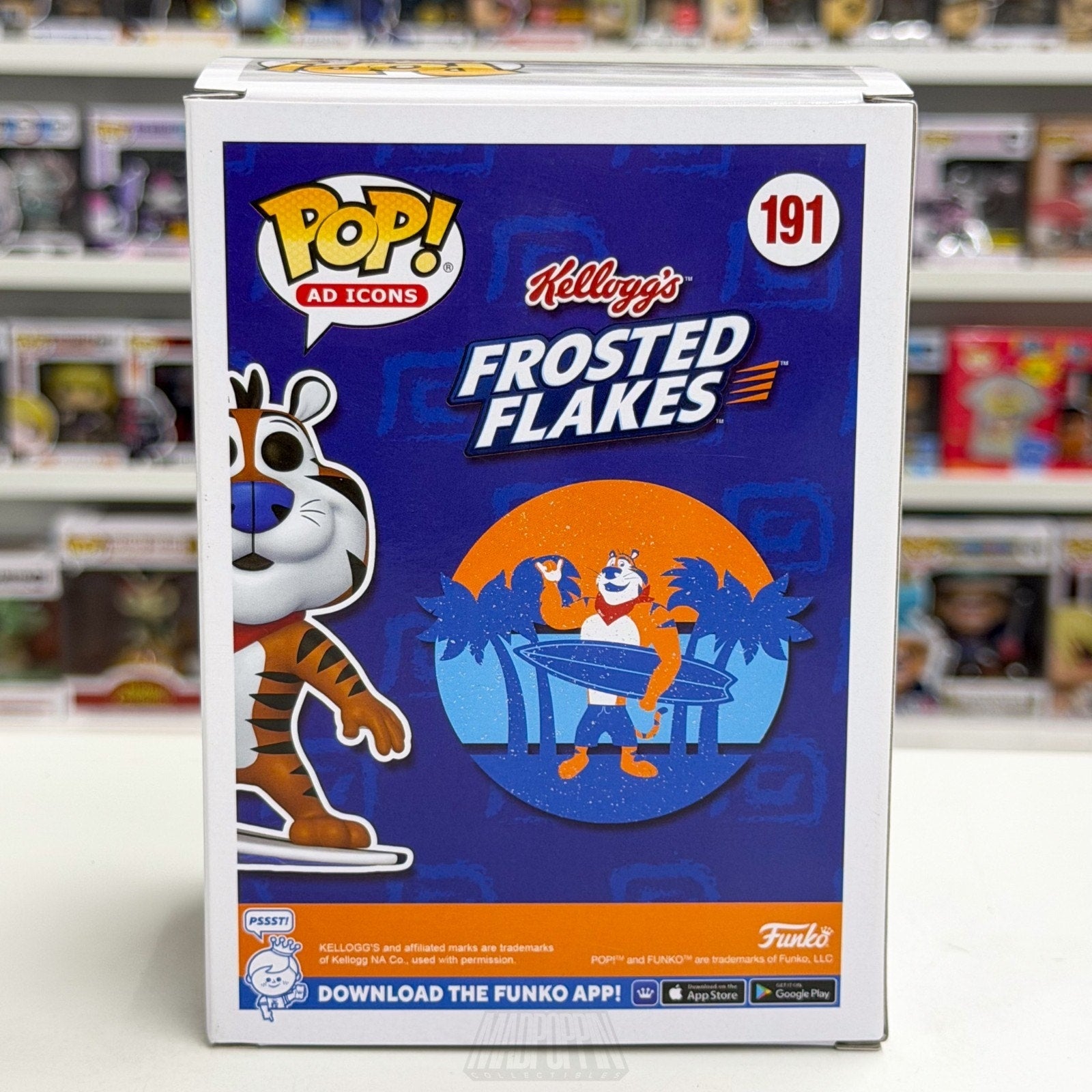 Funko Pop Ad Icons Frosted Flakes Tony the Tiger Surfing SDCC 191 Vinyl Figure