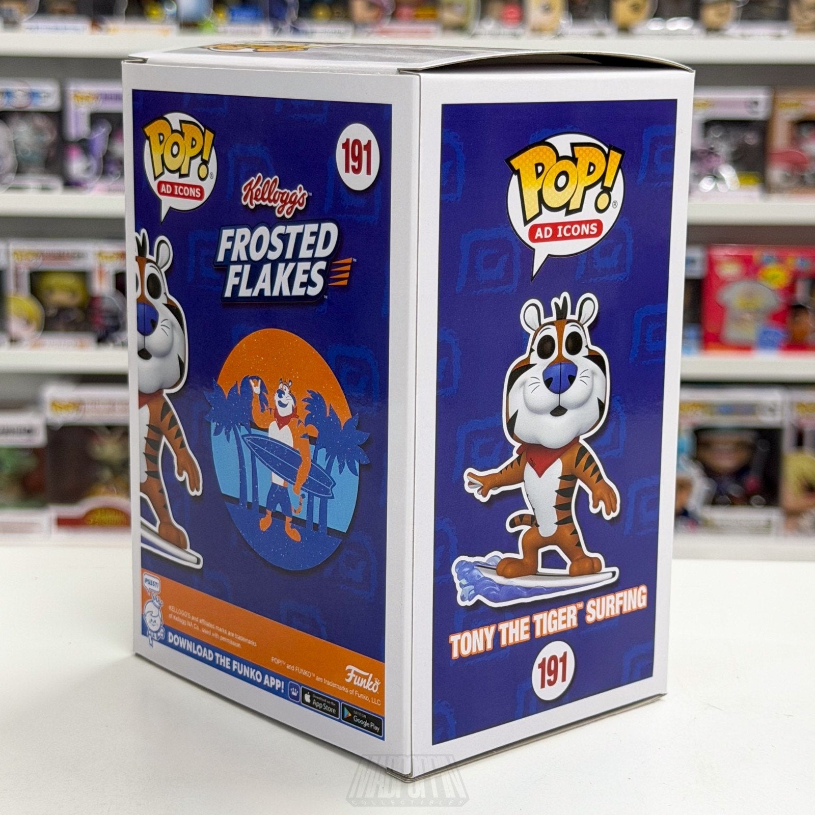 Funko Pop Ad Icons Frosted Flakes Tony the Tiger Surfing SDCC 191 Vinyl Figure