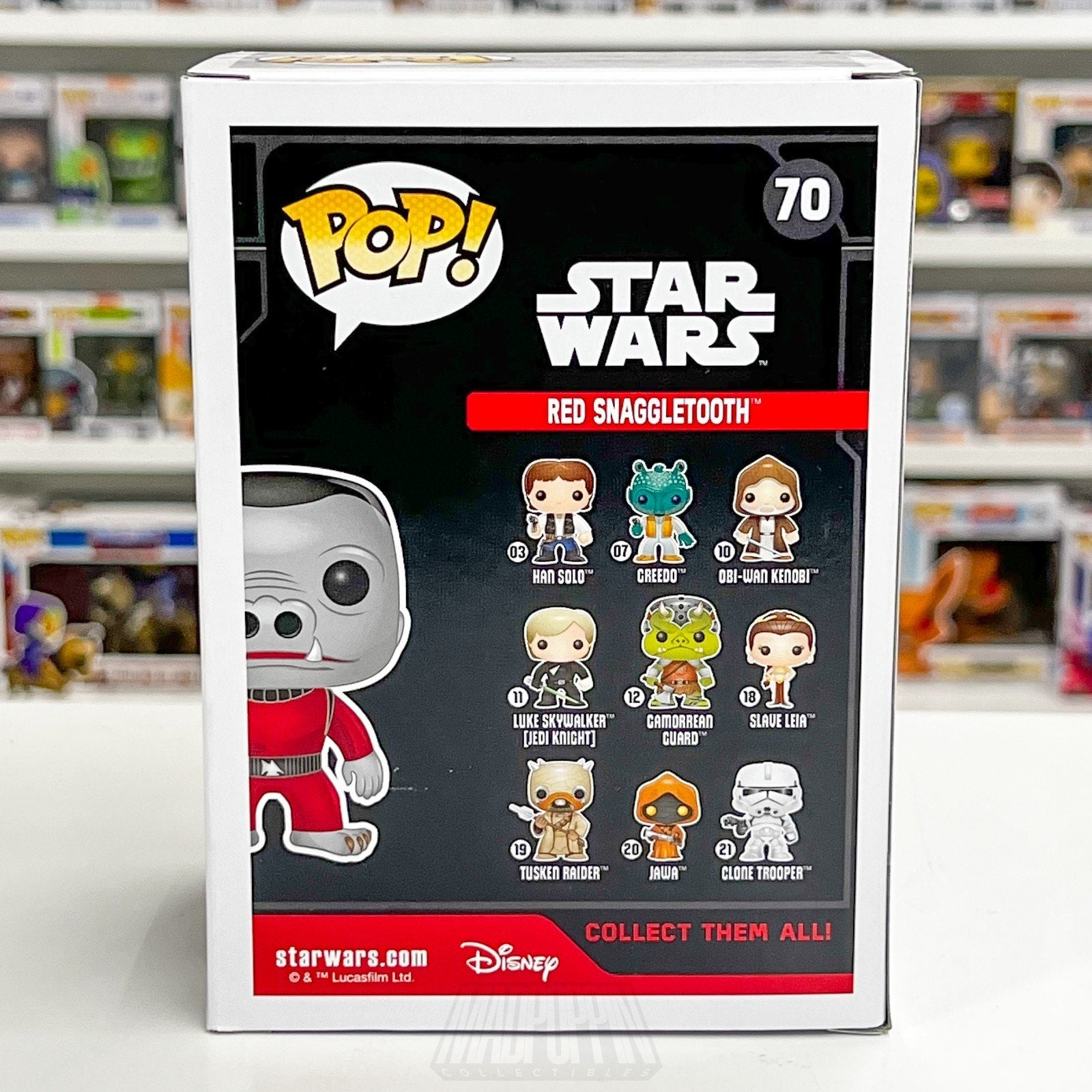 Funko Pop Star Wars Red Snaggletooth Smugglers Bounty 70 Zutton Toy Vinyl Figure