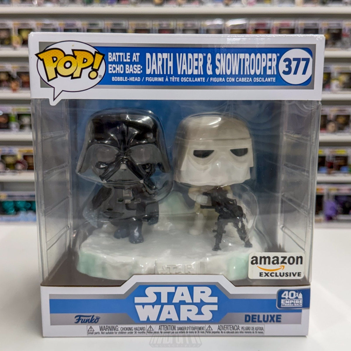 Funko Pop Star Wars Battle Echo Base Vader Snowtrooper Amazon 377 Sith Figure