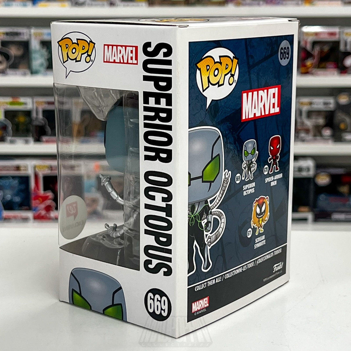 Funko Pop Marvel Superior Octopus Suit Walgreens 669 Spider-Man Toy Vinyl Figure