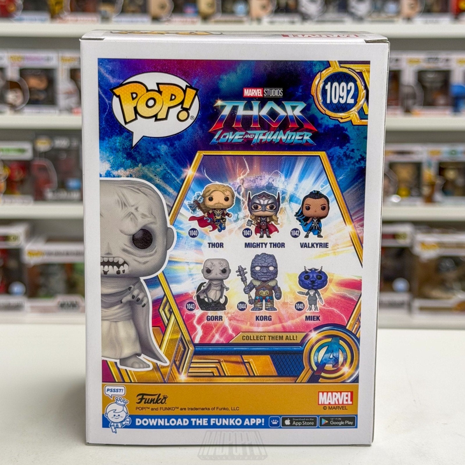 Funko Pop Marvel Thor Love & Thunder Gorr w/Stormbreaker 1092 God Butcher Figure