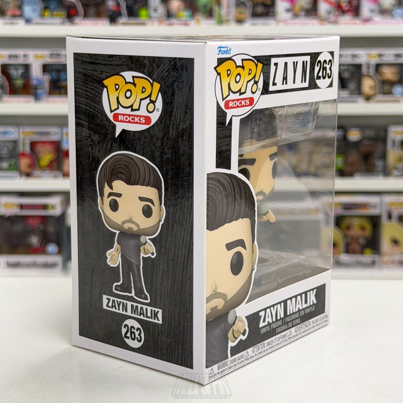 Funko Pop Rocks Zayn Malik 263 Music Singer R&B One Direction Band Vinyl Figure