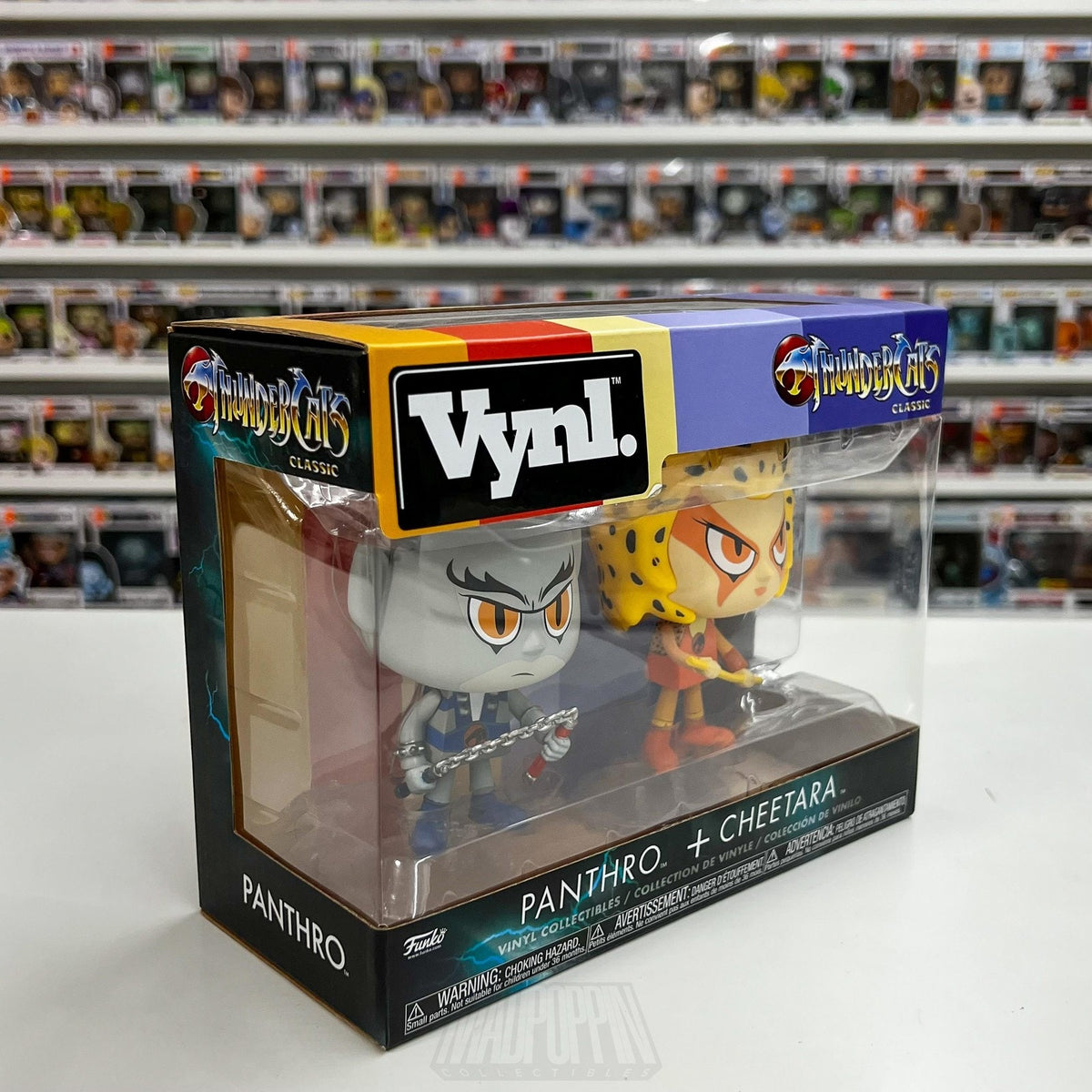 Funko Vynl ThunderCats Classic Panthro + Cheetara 2 Pack Vinyl Figures Boxed Toy