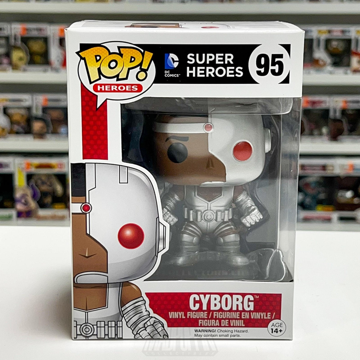 Funko Pop DC Comics Super Heroes Cyborg 95 Justice League Genius Vinyl Figure
