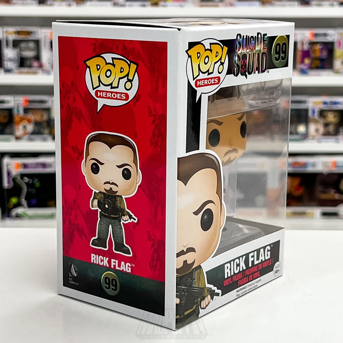 Funko Pop Heroes Suicide Squad Rick Flag 99 DC Comics Movie Vinyl Figure Brave