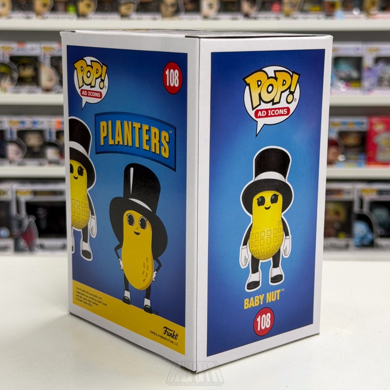 Funko Pop Ad Icons Planters Baby Nut Target 108 Logo Mascot Toy Vinyl Figure