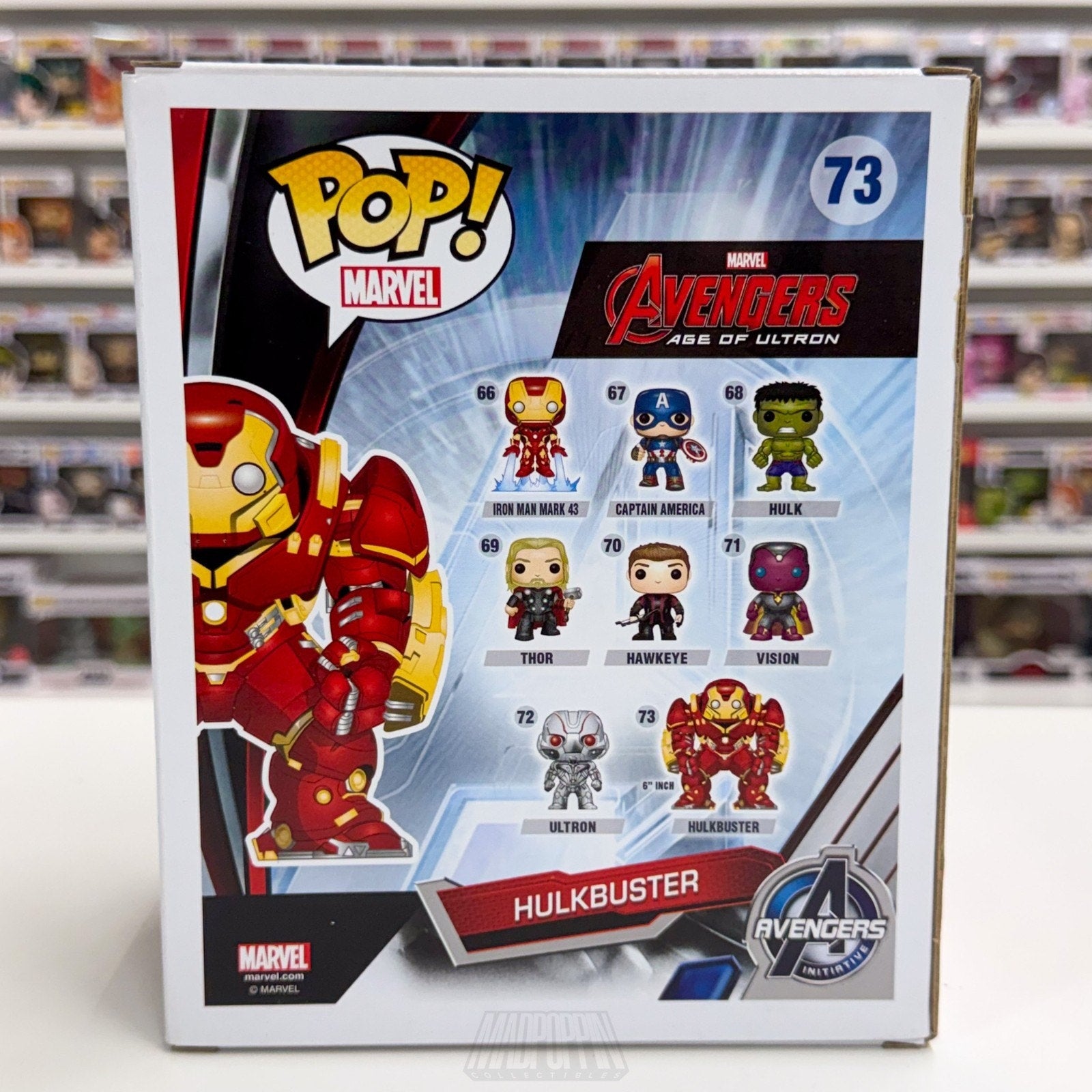 Funko Pop Marvel Collector Corps Hulkbuster 73 Iron Man Armor Vinyl 6" Figure