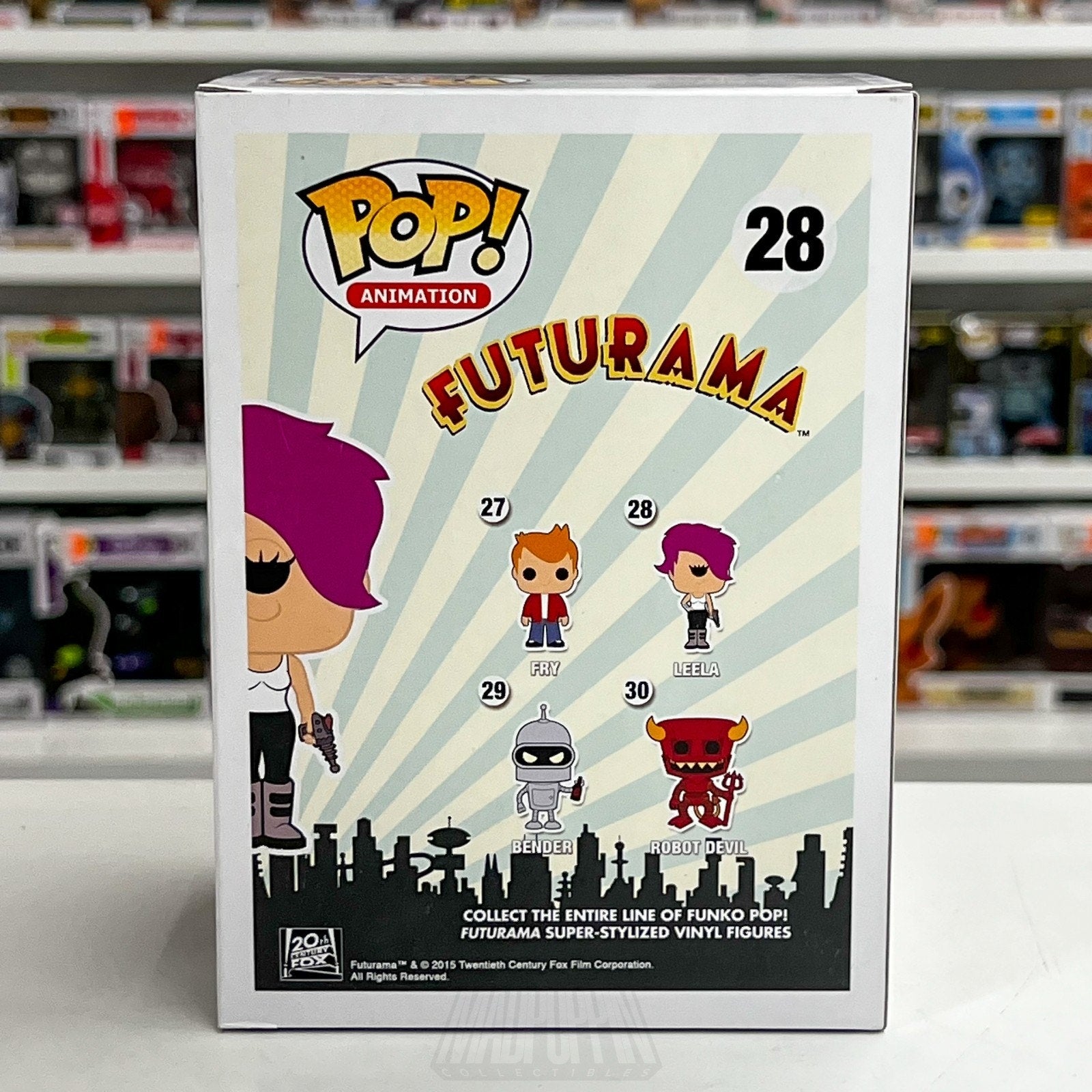 Funko Pop Animation Futurama Turanga Leela 28 TV Show Comedy Toy Vinyl Figure