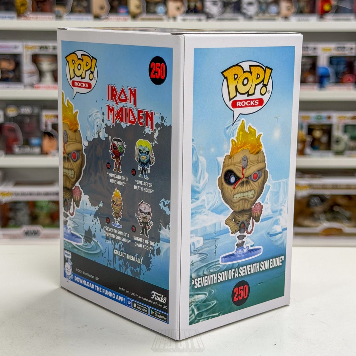 Funko Pop Rocks Iron Maiden Seventh Son of a Seventh Eddie 250 Metal Toy Figure
