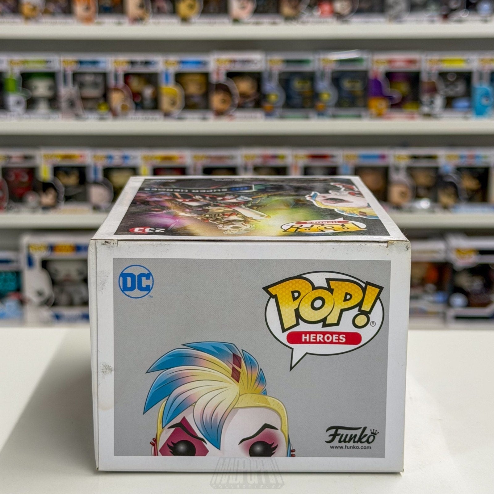 Funko Pop DC Super Heroes Harley Quinn Skullbags Hot Topic 233 Toy Vinyl Figure