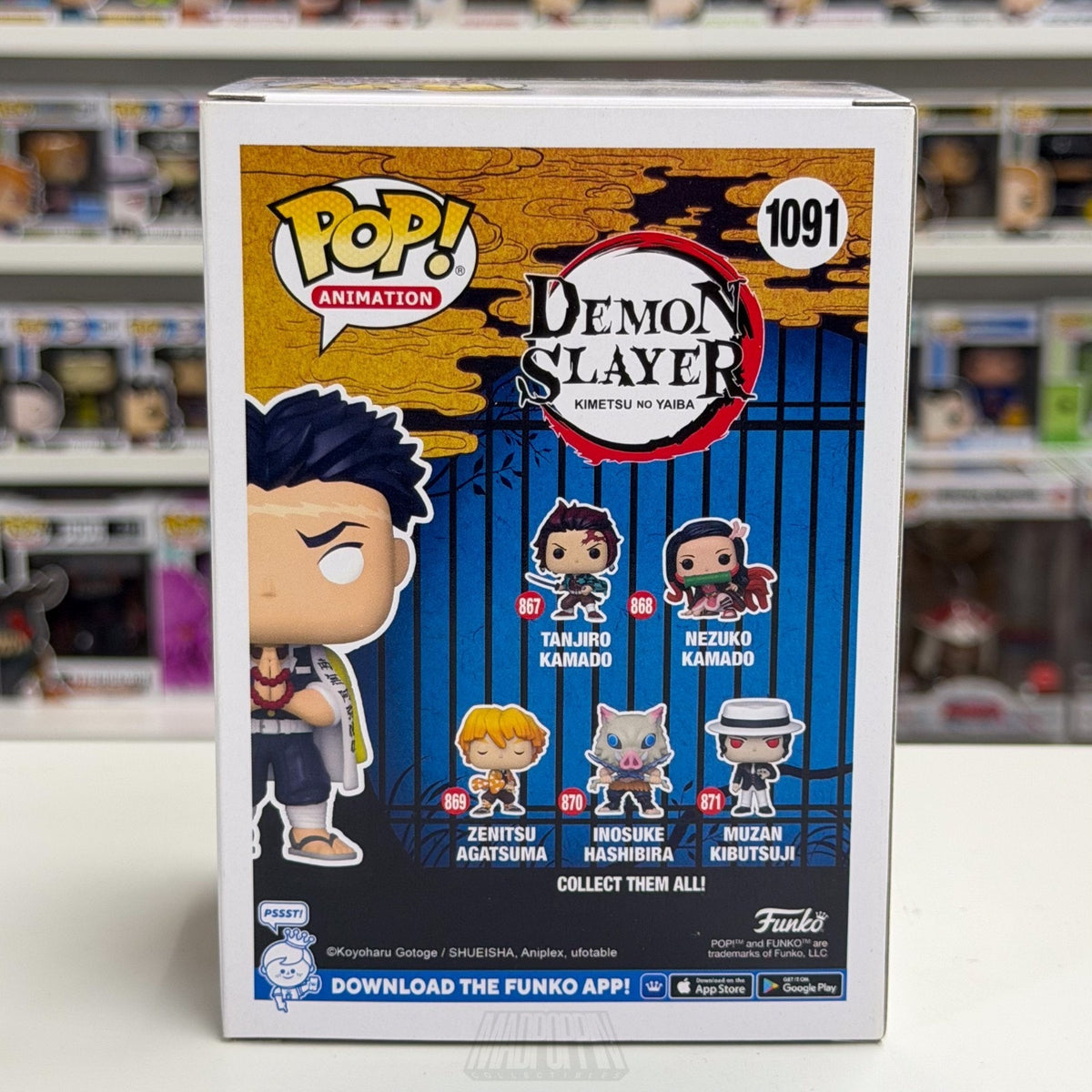 Funko Pop Anime Demon Slayer Gyomei Himejima Hot Topic 1091 Manga Vinyl Figure