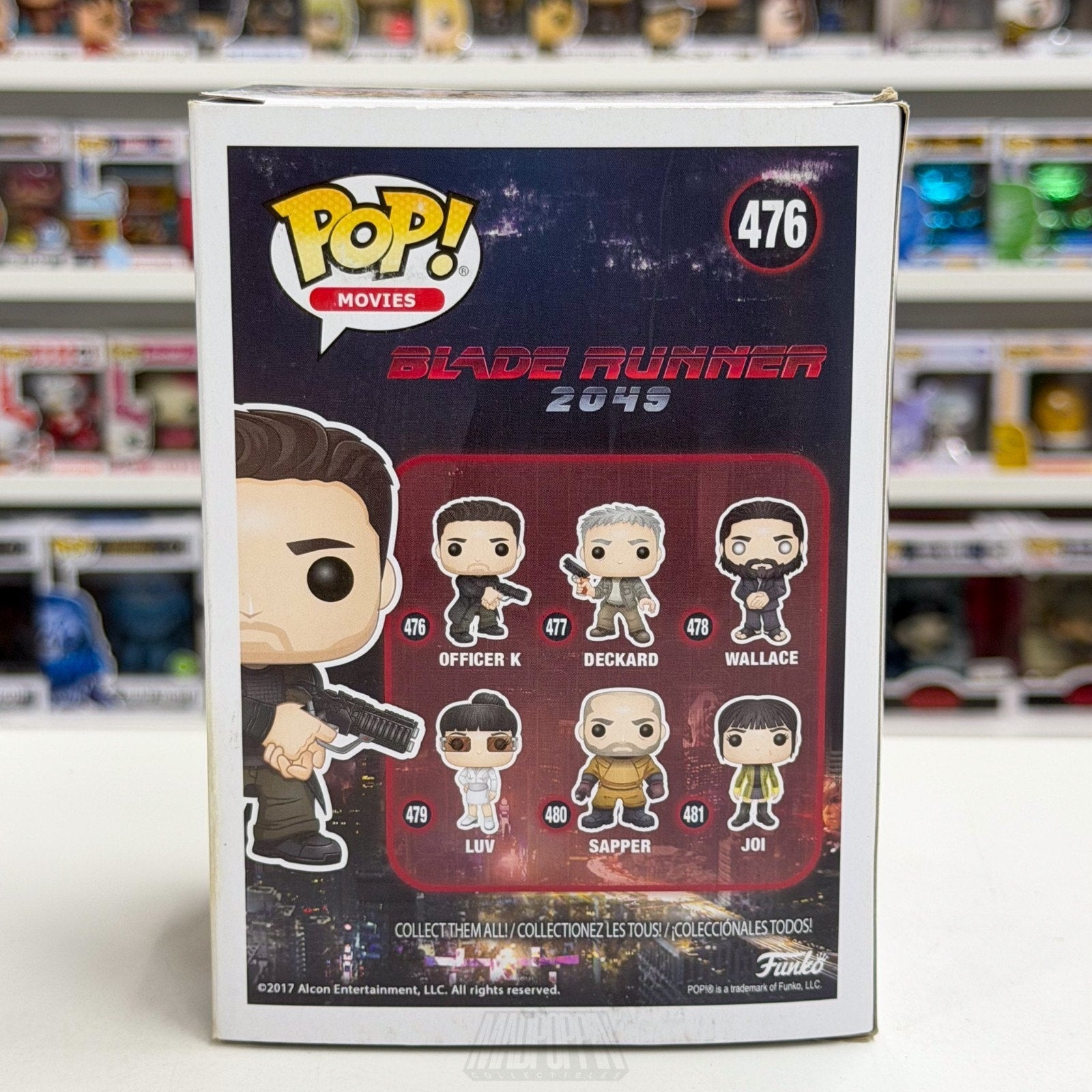 Funko Pop Movies Blade Runner 2049 Officer K 476 Sequel Sci-Fi Toy Vinyl Figure