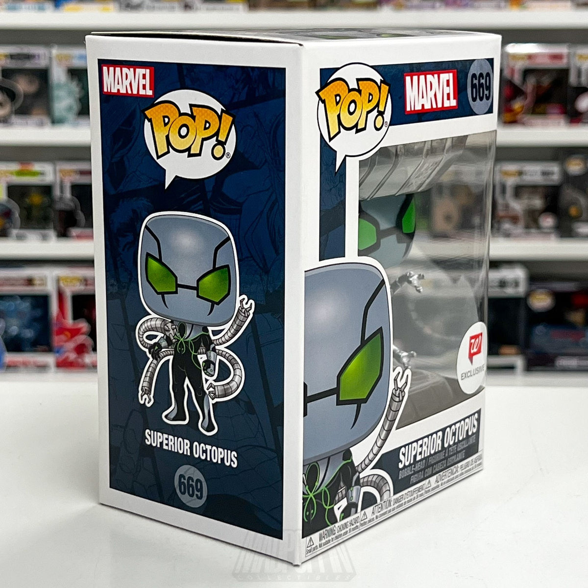 Funko Pop Marvel Superior Octopus Suit Walgreens 669 Spider-Man Toy Vinyl Figure