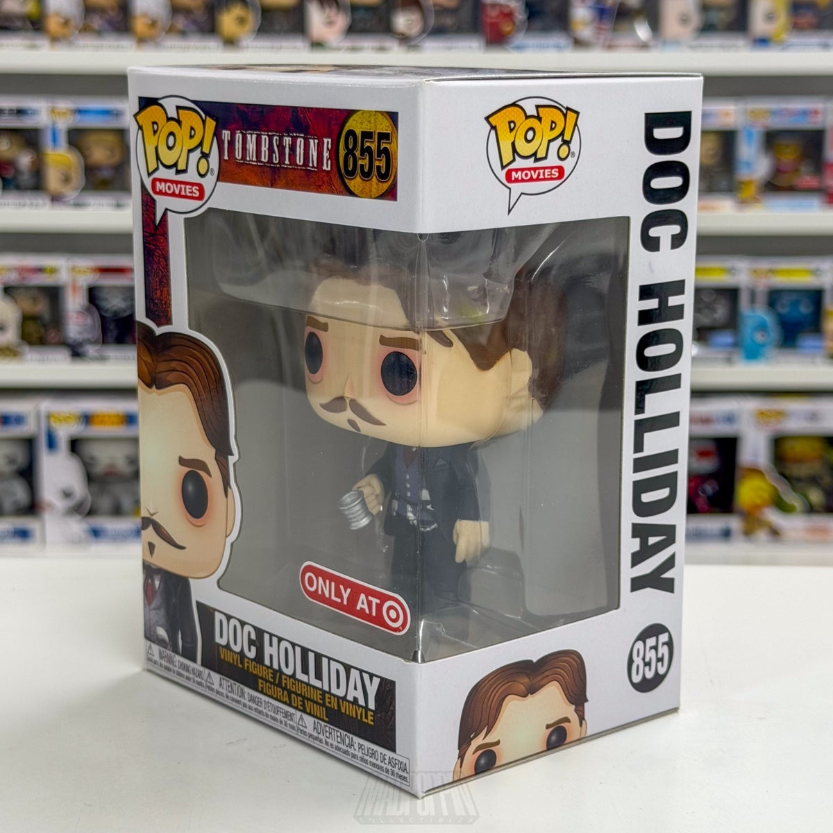 Funko Pop Movies Tombstone Doc Holliday w/Cup Target 855 Western Vinyl Figure