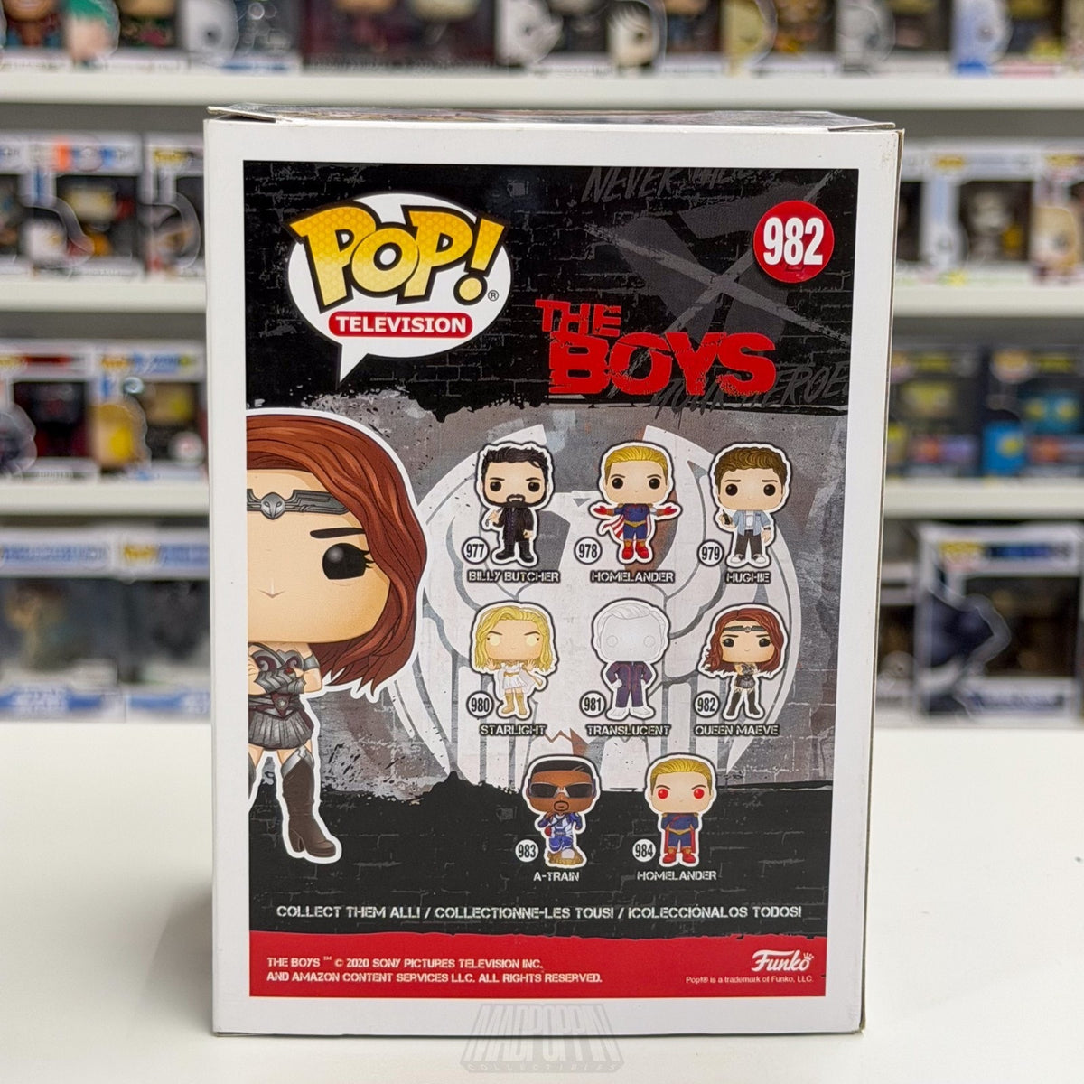 Funko Pop TV The Boys Queen Maeve 982 Seven Vought Warrior Supe Toy Vinyl Figure