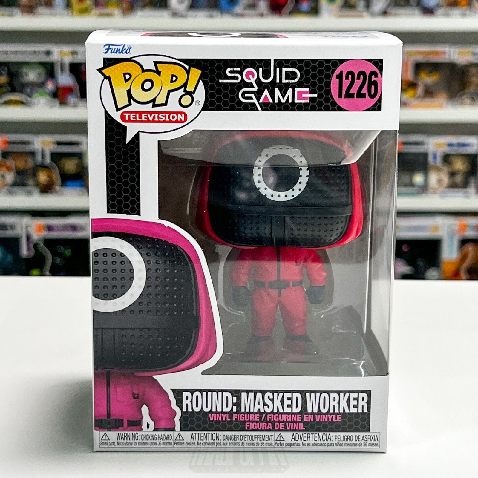 Funko Pop TV Squid Game Round Circle Masked Worker 1226 Netflix Show Korean Toy
