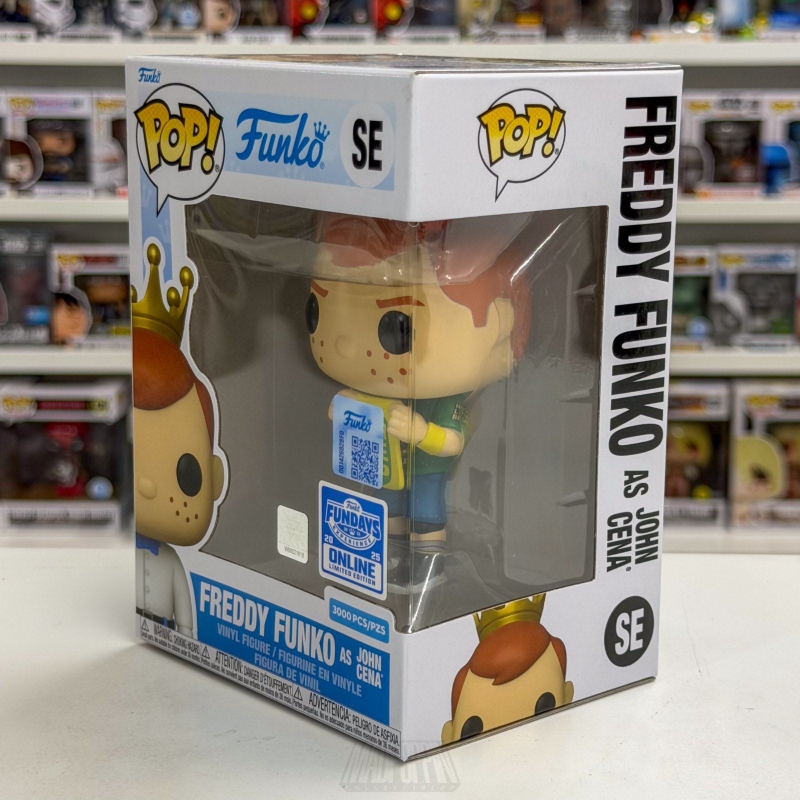 Funko Pop Fundays Freddy John Cena Never Give Up SE WWE Wrestling Vinyl Figure