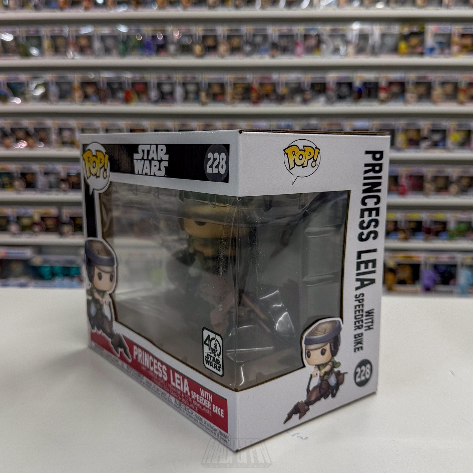 Funko Pop Ride Star Wars ROTJ Princess Leia Speeder Bike 228 Jedi Vinyl Figure